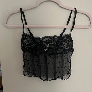 S, Velvet Kitten, Elegant Lace Camisole